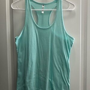 Fabletics Light Blue Tank Top Racerback Athletic Wear